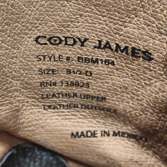 Cody James Brown Leather Cowboy Boots Style BBM164 Size 8.5D main image 6